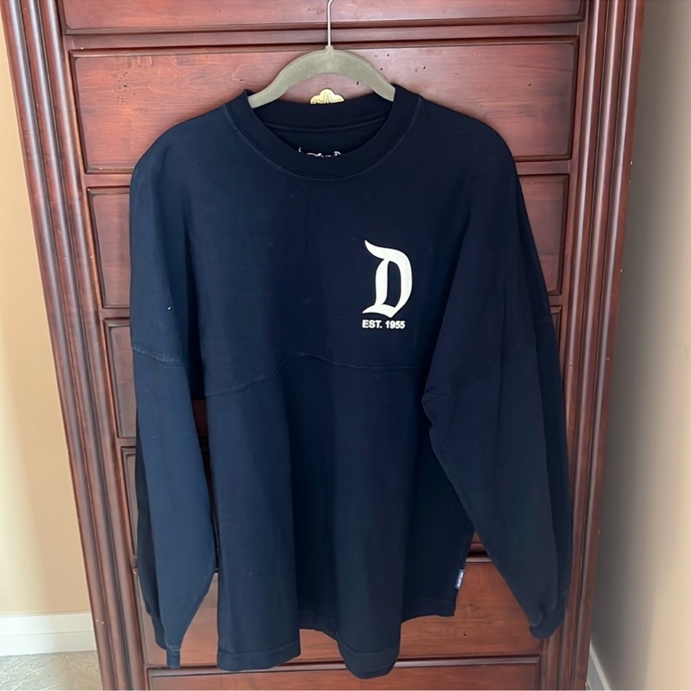 Disney Parks Disneyland Navy Blue Long Sleeve Spirit Jersey Small
